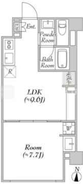 ルミーク北千住 105 間取り図