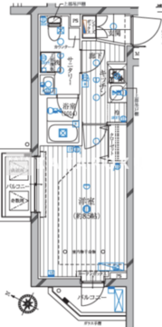 レガリス蒲田 501 間取り図