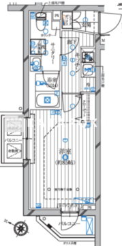 レガリス蒲田 701 間取り図