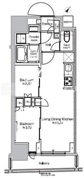 プラウドフラット日本橋馬喰町 1502 間取り図