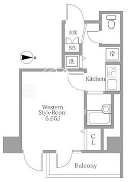 シティスパイア新富町 7階 間取り図