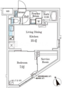 クレアティフ駒澤大学前 101 間取り図