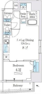 プライムブリス板橋本町 602 間取り図