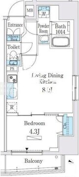 プライムブリス板橋本町 702 間取り図