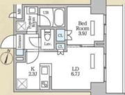 ロイジェント西新井 209 間取り図