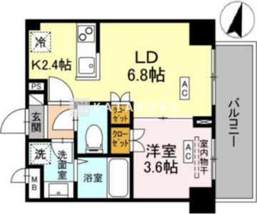 ロイジェント西新井 310 間取り図