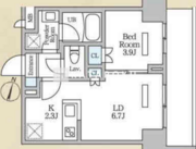 ロイジェント西新井 609 間取り図