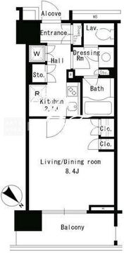 パークアクシス日本橋ステージ 507 間取り図