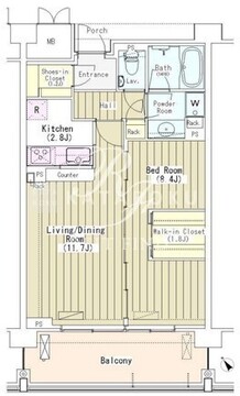 マチュリティ小石川 403 間取り図