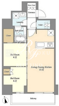 グランカーサ船堀1 1103 間取り図