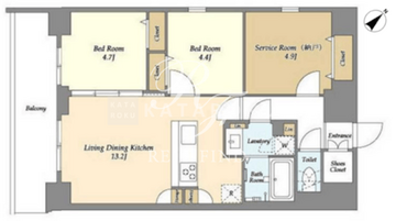 グランカーサ平井 903 間取り図