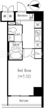 KDXレジデンス両国 207 間取り図