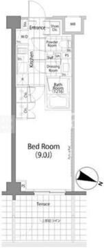 パークハビオ笹塚 405 間取り図