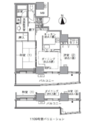 アクティ汐留 1109 間取り図