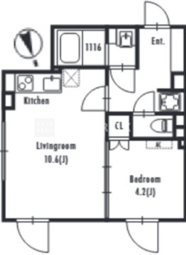 グランパセオ市谷仲之町 301 間取り図