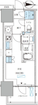 パークアクシス西大島コンフォートスクエア 516 間取り図