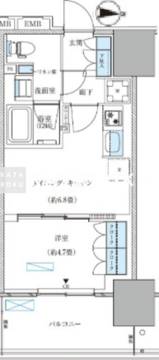 パークアクシス西大島コンフォートスクエア 421 間取り図