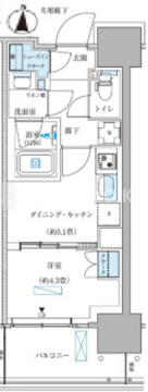 パークアクシス西大島コンフォートスクエア 1104 間取り図