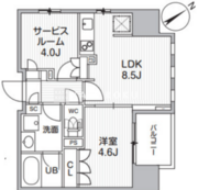 グランエール西日暮里ノース 1203 間取り図