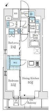テラス駒込サウス 1103 間取り図