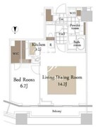 コンシェリア西新宿タワーズウエスト 2308 間取り図