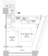 コンシェリア西新宿タワーズウエスト 701 間取り図