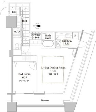 コンシェリア西新宿タワーズウエスト 701 間取り図