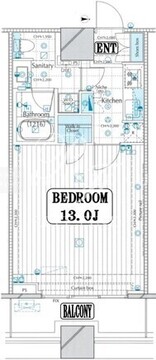 コンシェリア西新宿タワーズウエスト 1806 間取り図