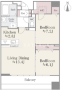 クレアールフレスカ 902 間取り図