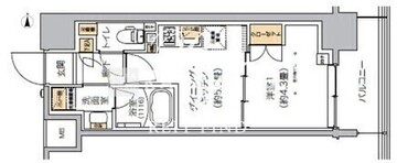 リビオメゾン芝浦 805 間取り図