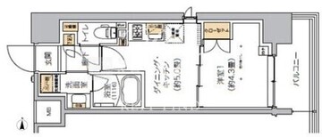 リビオメゾン芝浦 801 間取り図