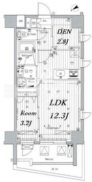 メイクス浅草イースト 703 間取り図