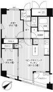 コスモリード新宿余丁町 407 間取り図 ?>