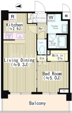 エディアン目黒本町 605 間取り図