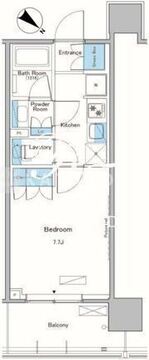 ルフォンプログレ滝野川 603 間取り図