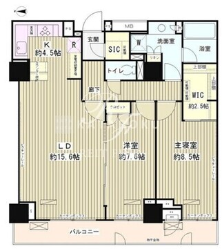 パーク・アヴェニュー神南 1006 間取り図