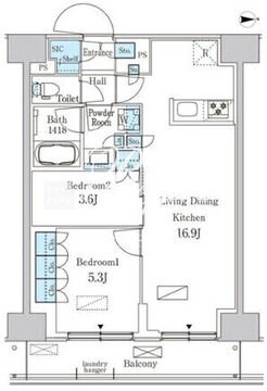パークアクシス品川天王洲アイル 720 間取り図