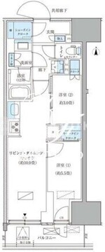 パークアクシス品川天王洲アイル 511 間取り図