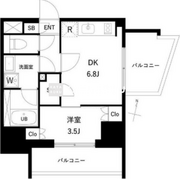 プレディアコート西日暮里 1205 間取り図