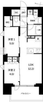 プレディアコート西日暮里 201 間取り図