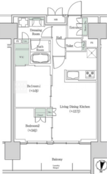 ブルックサイドレジデンス木場 225 間取り図