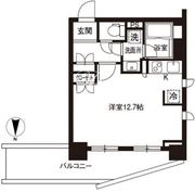 レジディア御茶ノ水 1201 間取り図