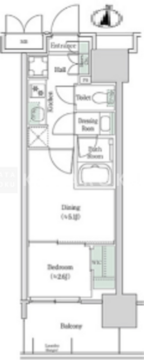 ブルックサイドレジデンス木場 216 間取り図