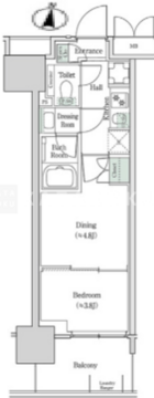 ブルックサイドレジデンス木場 217 間取り図