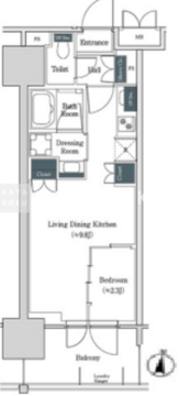 ブルックサイドレジデンス木場 310 間取り図
