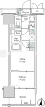 ブルックサイドレジデンス木場 312 間取り図