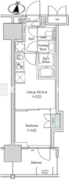 ブルックサイドレジデンス木場 814 間取り図