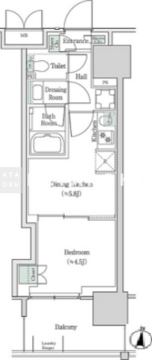 ブルックサイドレジデンス木場 815 間取り図