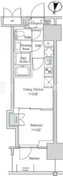 ブルックサイドレジデンス木場 337 間取り図