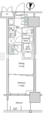ブルックサイドレジデンス木場 929 間取り図